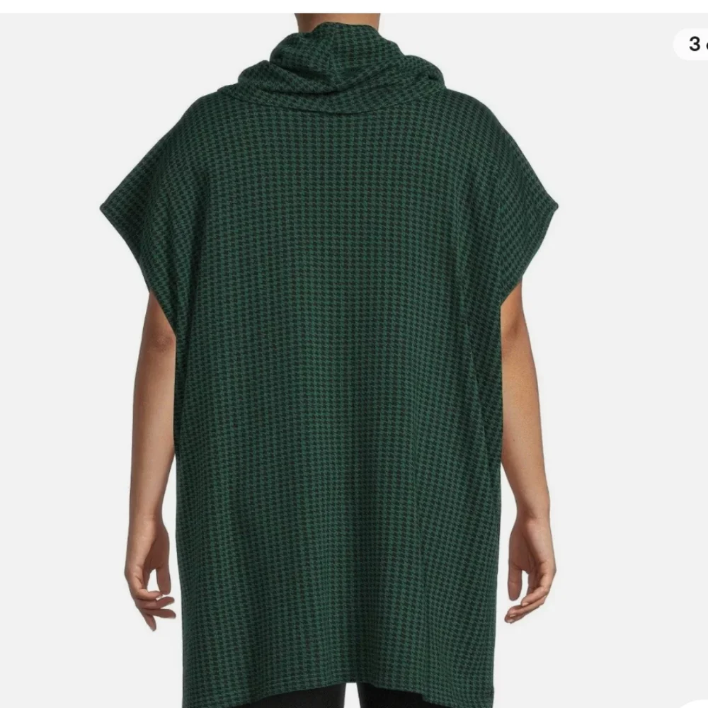 Sweater Tunic size M Black & Green Organic Bamboo -Bryn Walker NWT - Picture 2 of 8